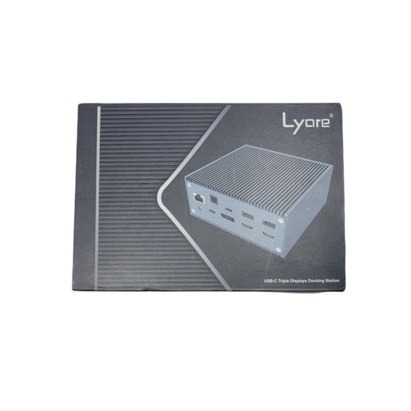 Lyare 4k Displays Gray USB-C Docking Station LDP-01 Triple Displays - Picture 9 of 10